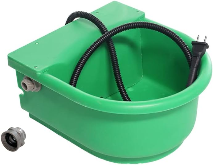 MODUODUO Automatic Heated Dog Bowl 1.3gal 100W Outdoor Thermal Water Dispenser Built-in Thermostat for Pet Livestock Cattle Sheep and Horse in Winter - Image 1